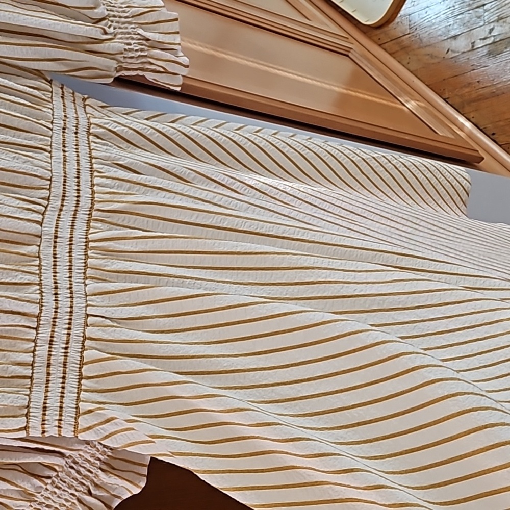 Calvin Klein striped, Tie-Neck Dress - Picture 6 of 9